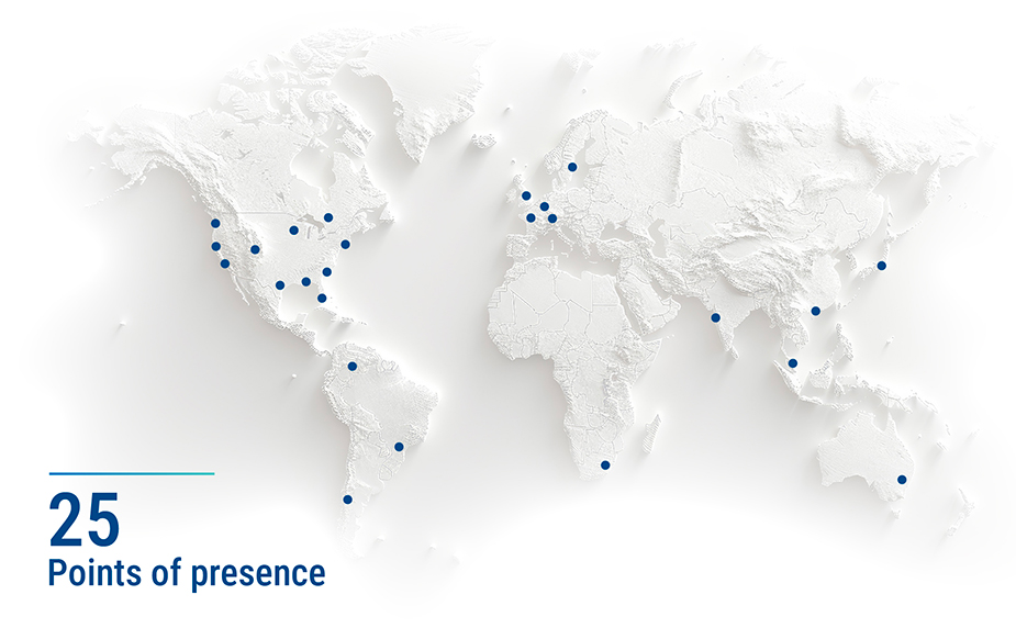 DigiCert DNS Network operates 25 points of presence (PoPs) around the world